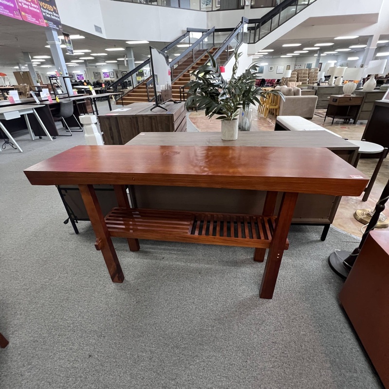 58″ Cherry Mission Sideboard Hallway Table Office Furniture Liquidations