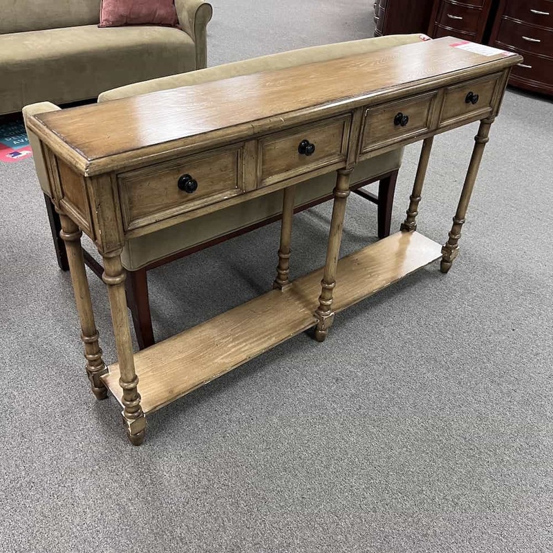 58″ x 11″ Meridian Oak Hallway Console Table Office Furniture Liquidations