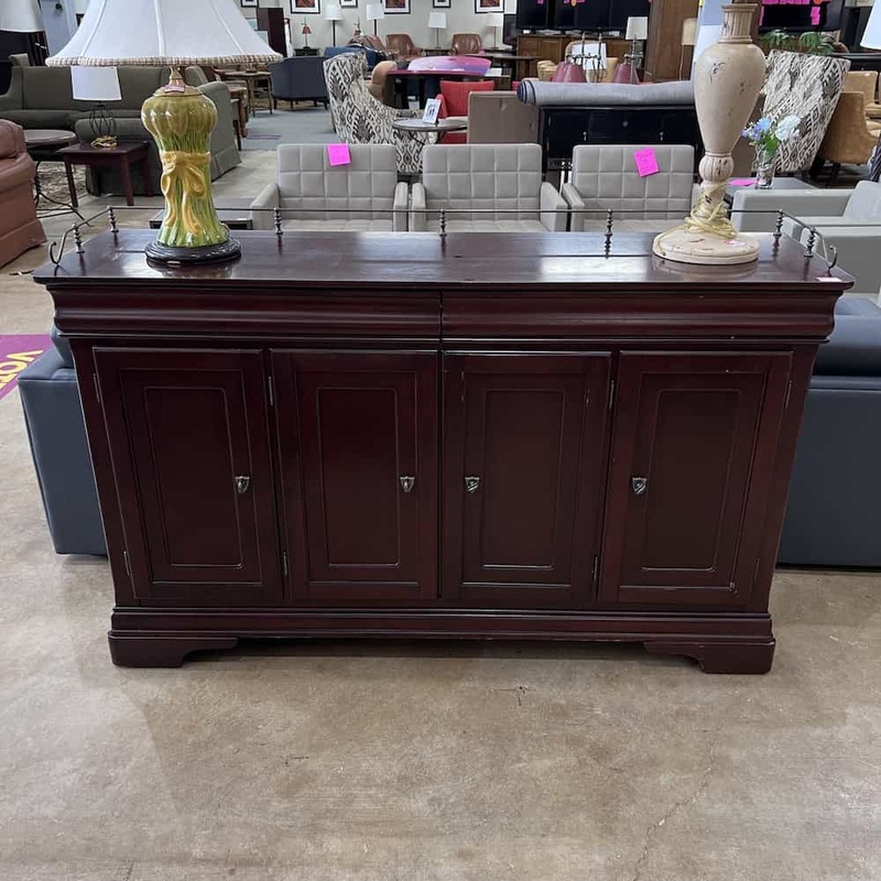 64″ Mahogany Transitional Buffet Sideboard with 2 Drawers Office Furniture Liquidations
