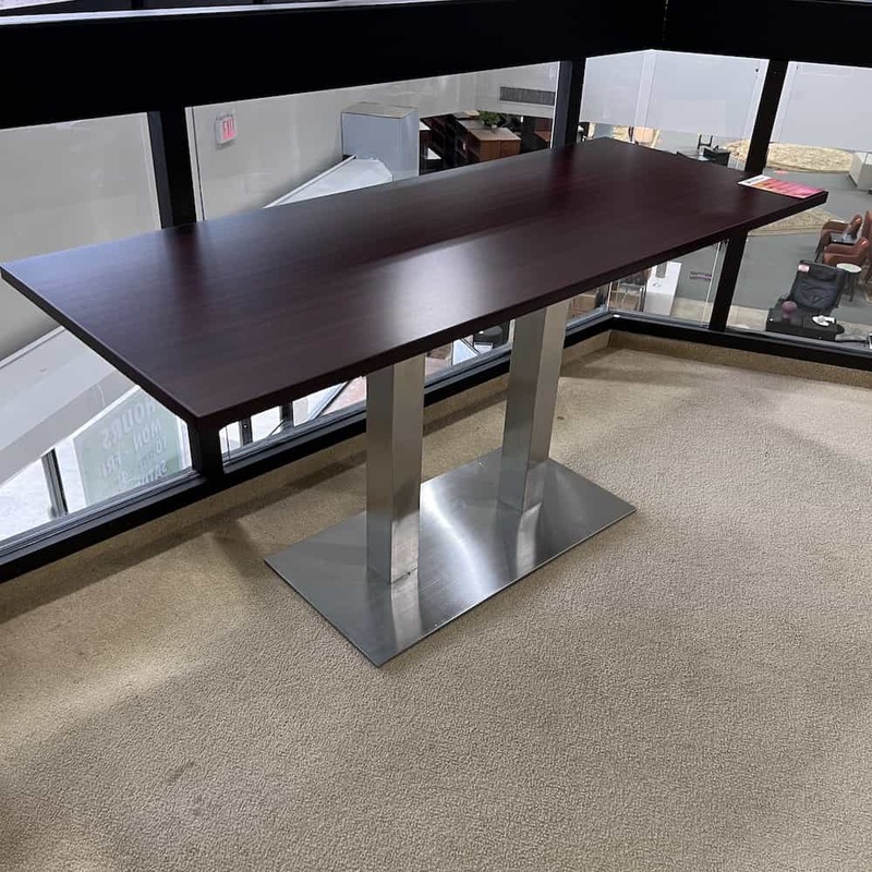 New – 60″ or 66″ Palmer Sofa Table with Brushed Nickel Board Base Office Furniture Liquidations