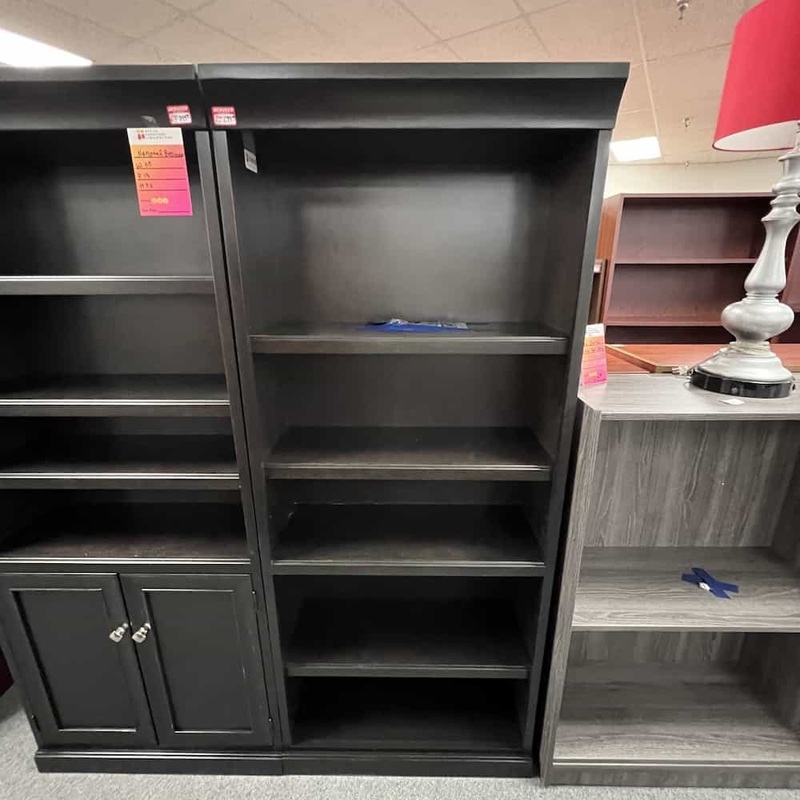 30″ W x 72″ H National Furniture Espresso Bookcase Office Furniture Liquidations