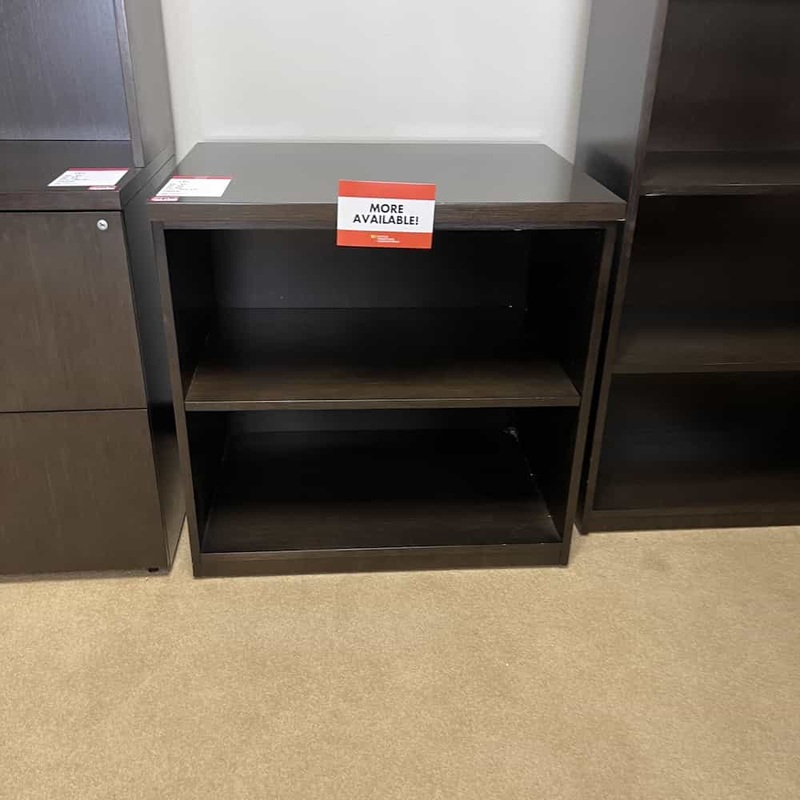 30″ x 30″ H OFS Espresso Veneer Bookcase Office Furniture Liquidations