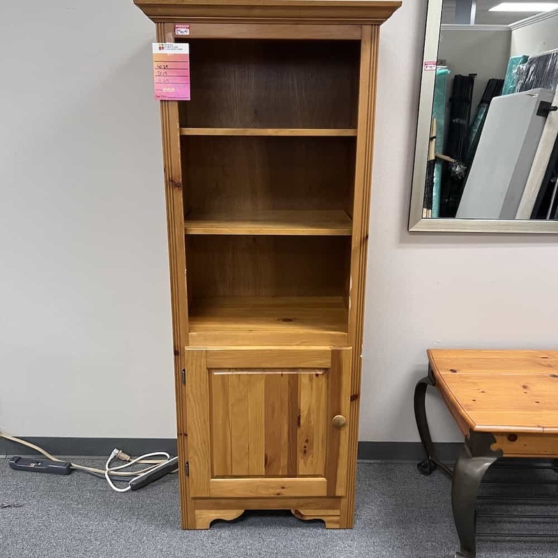 69″ High Honey Country Bookcase with Storage Cabinet Office Furniture Liquidations