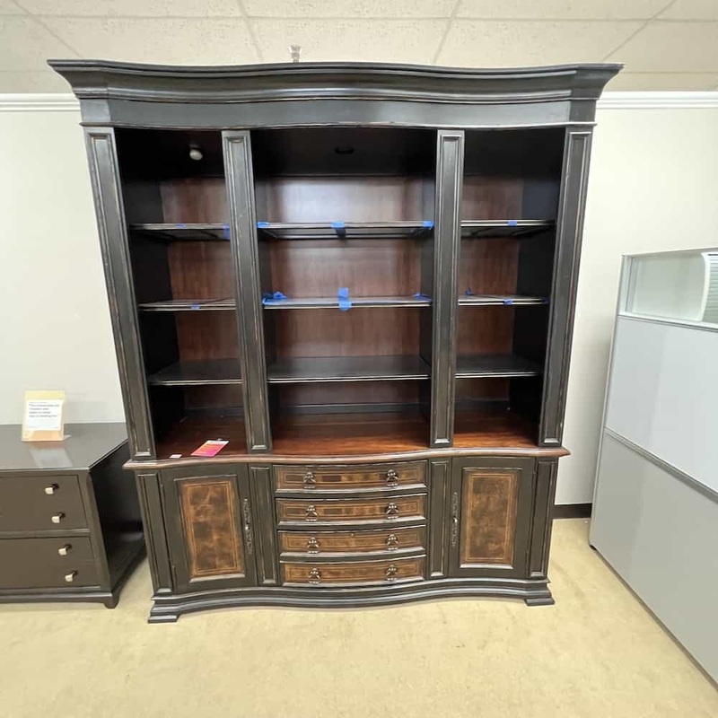 76″ W x 90″ H Hooker Furniture Grandover Executive Bookcase Office Furniture Liquidations