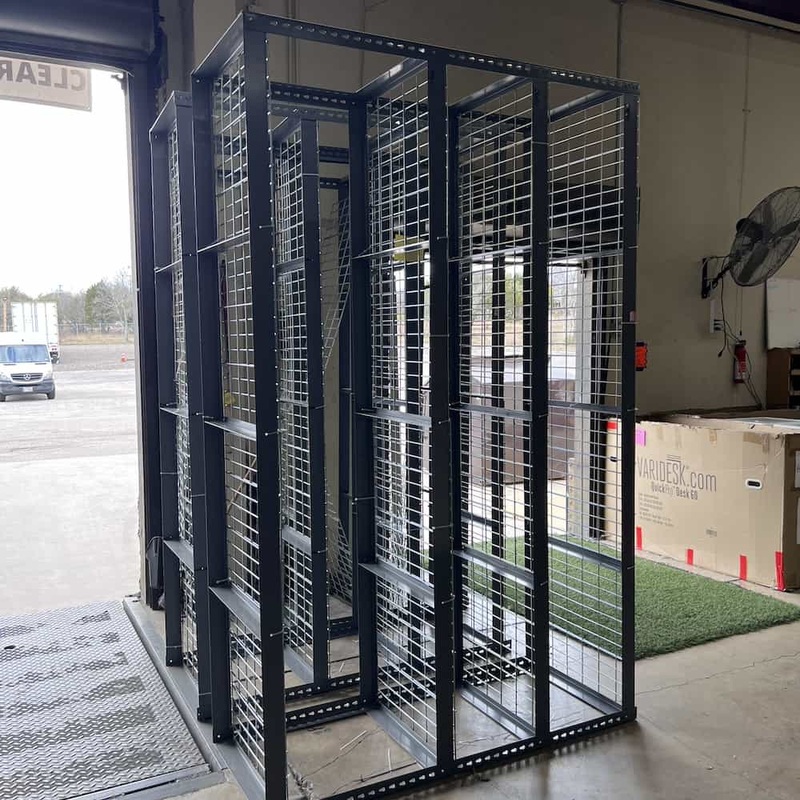 96″ W x 60″ H Uline Grey Heavy Duty Steel Wide Span Storage Rack – Wire Decking Office Furniture Liquidations