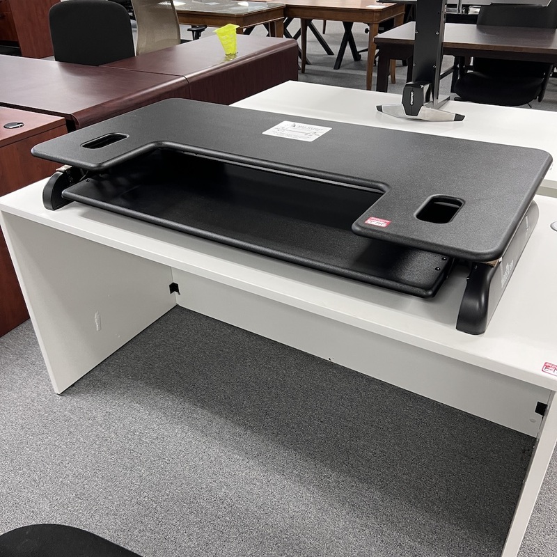 48″ x 24″ Black VariDesk CubePlus 48 Adjustable Desk Top Riser Office Furniture Liquidations