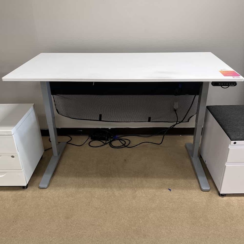 60″ White Uplift Programmable Height Adjustable Desk Office Furniture Liquidations