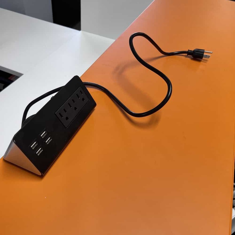 Electriduct Black Power Hub for Desk Top with 4 USB Ports Office Furniture Liquidations