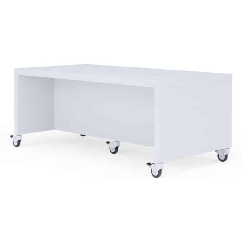 New – 60″ x 30″ Sofia Collection Dove Grey Low Mobile Collaboration Table Office Furniture Liquidations