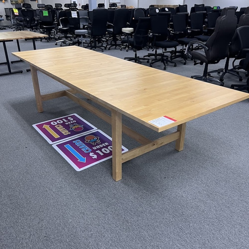 8 ft – 10 ft IKEA NordViken Extendable Table Office Furniture Liquidations