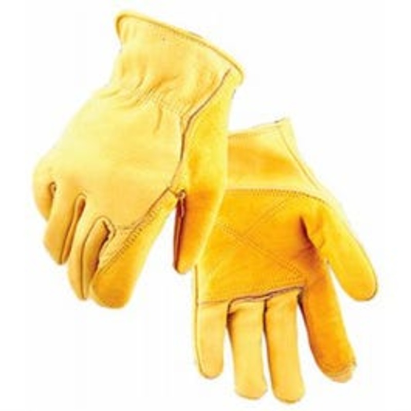 Fencing Work Gloves, Gold Cowhide, Men’s M