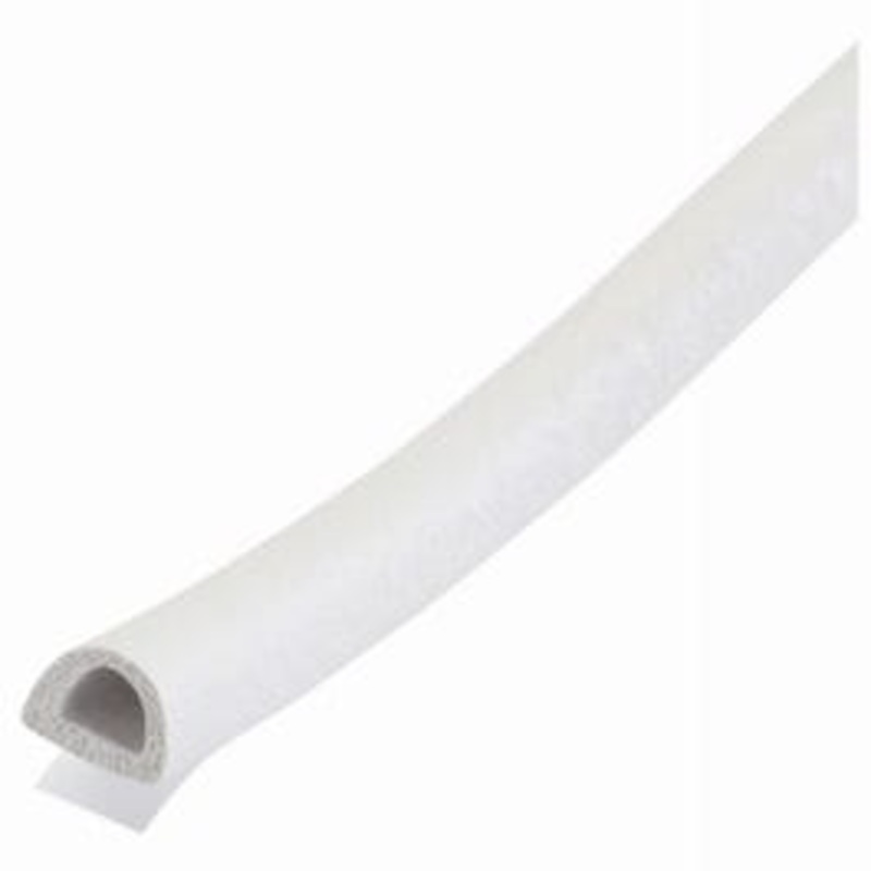 All Climate Weatherstrip, “D” Profile, White, 5/16-In. x 17-Ft.