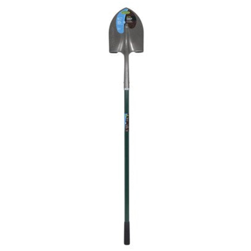 Green Thumb Round-Point Shovel Fiberglass Handle