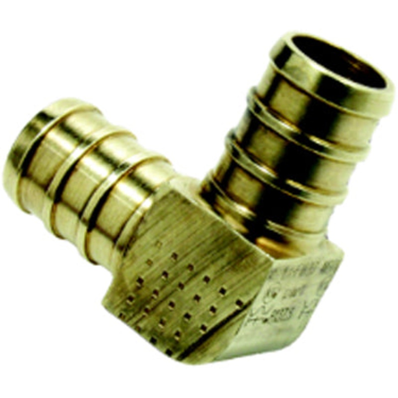ELBOW 1/2 BA BRASS PEX 90