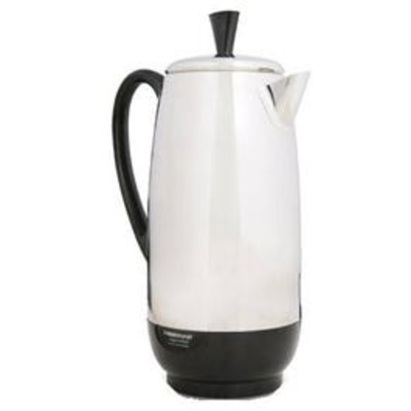 4 – 12-Cup Stainless Steel Percolator