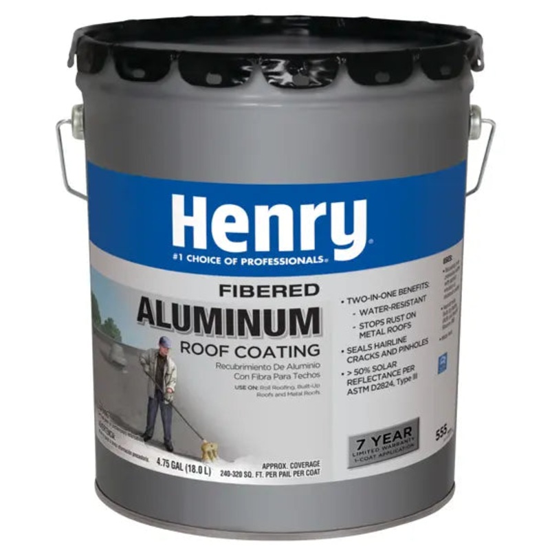 Henry 555 Fibered Aluminum Roof Coating