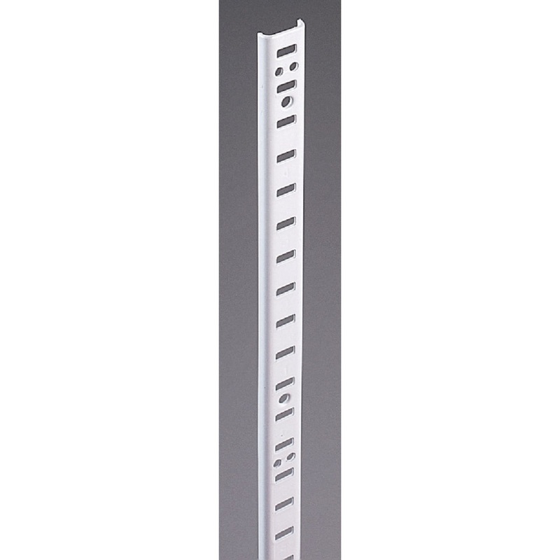 Knape & Vogt 255 Series 72 In. Zinc-Plated Steel Mortise-Mount Pilaster Shelf Standard
