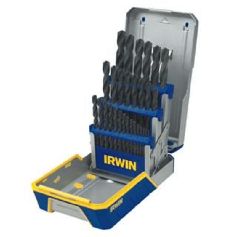 Irwin 29 Piece Black Oxide Metal Index Drill Bit Set 1/16 in – 1/2 in