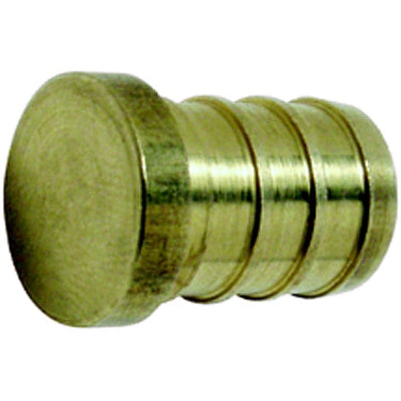 PLUG 3/4 BRASS PEX BARB INSERT