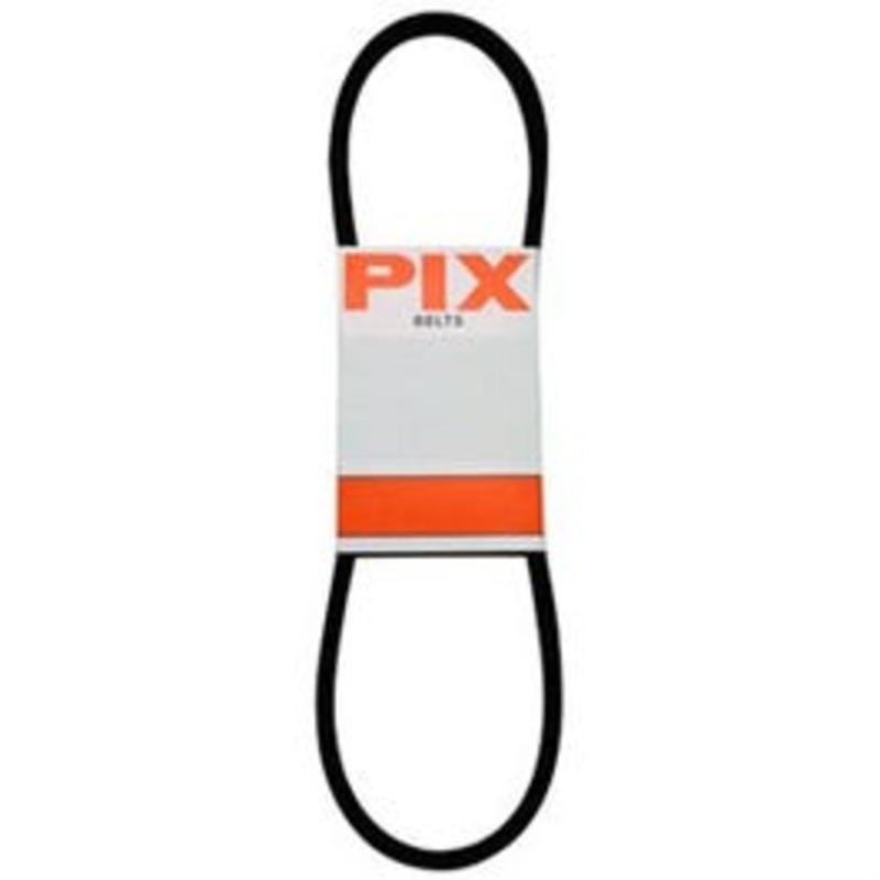 Rubber Industrial V-Belt, Black, 3/8 x 23-In.