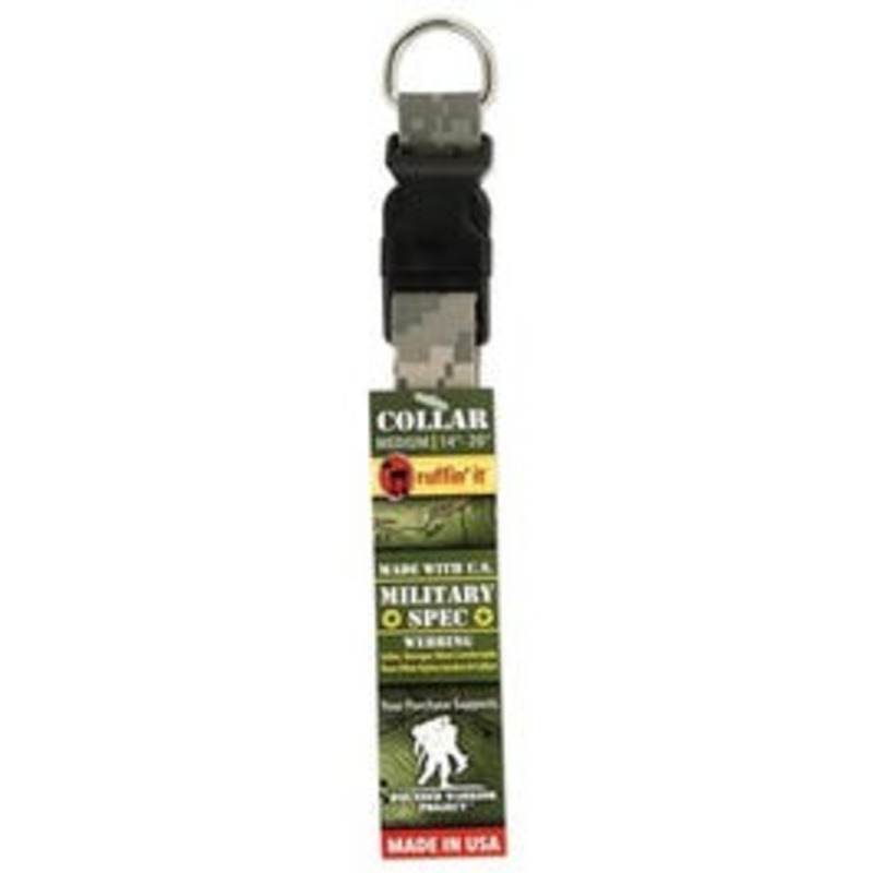 Dog Collar, Camouflage Military Spec, Medium