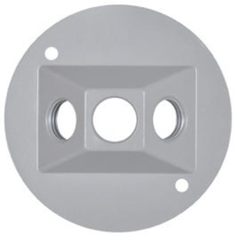 Weatherproof Round Lampholder Cover, Gray