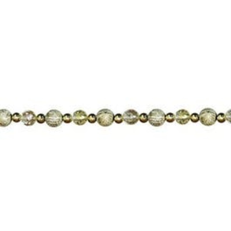 Bead Garland, Copper/Gold/Bronze, 8-Ft.