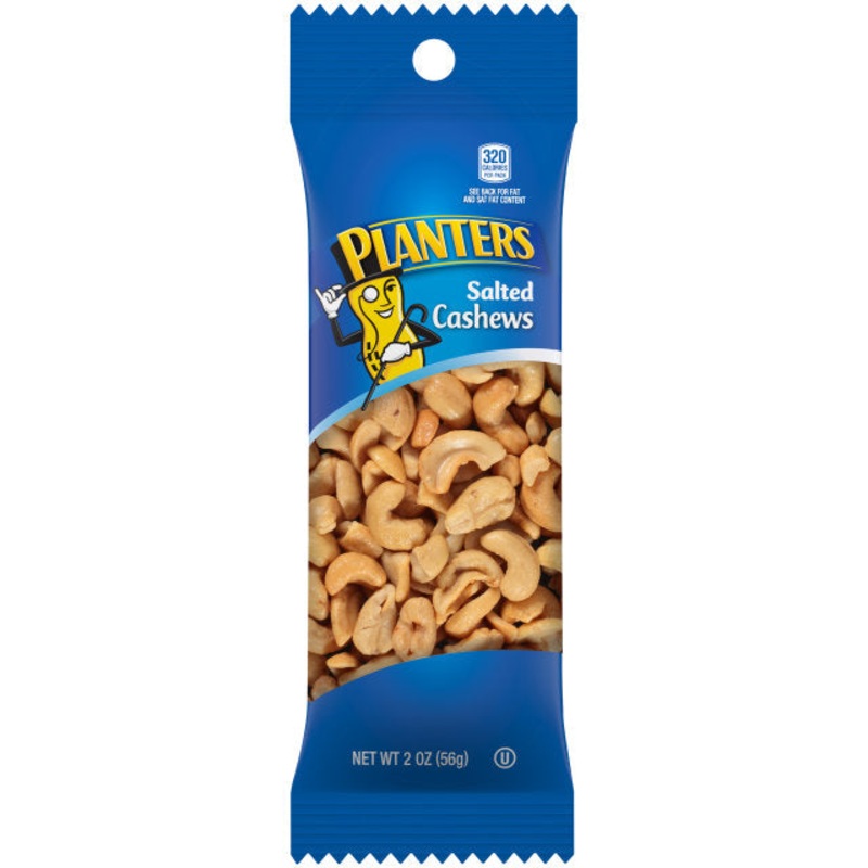 Planters Salted Cashews 2 OZ BAG