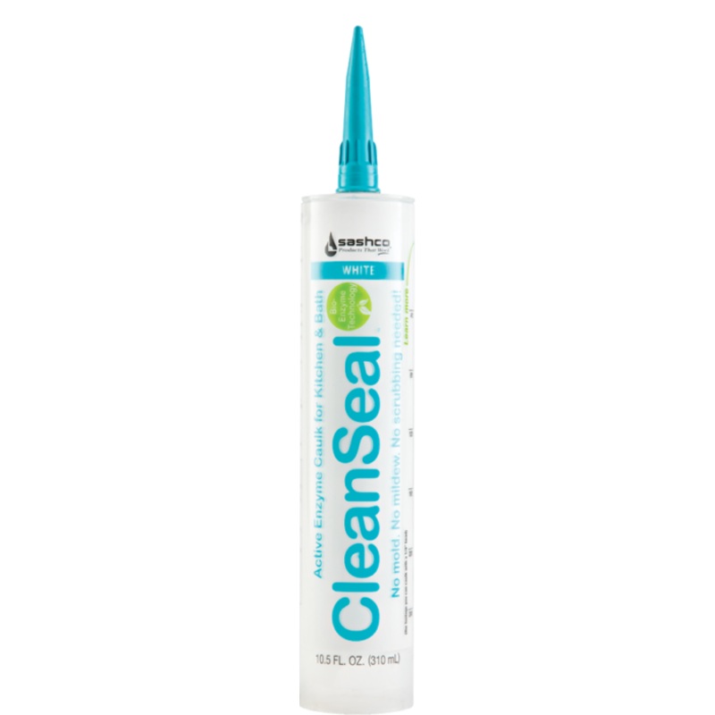 Sashco 6 Oz CleanSeal Active Enzyme Adhesive Caulk, White