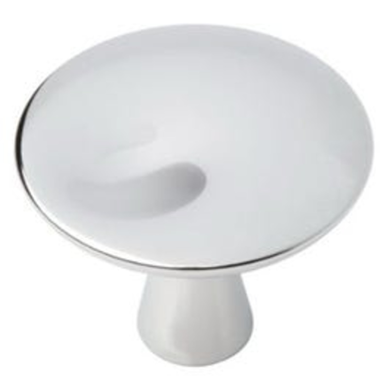 Cabinet Knob, Impression, Polished Chrome, 1.25-In.